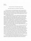 Research paper thumbnail of Diglossia- Role of the English language in Egypt.