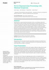 Research paper thumbnail of Severe Hyponatremia Presenting with Minimal Symptoms