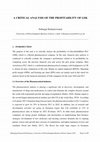 Research paper thumbnail of A Critical Analysis of the Profitability of GlaxoSmithKline PLC (GSK)