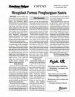 Research paper thumbnail of Mengubah Format Penghargaan Sastra