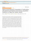 Research paper thumbnail of Approximate Bayesian Computation of radiocarbon and paleoenvironmental record shows population resilience on Rapa Nui (Easter Island