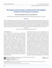 Research paper thumbnail of The Impact of Uncertainty on National Port Throughput: Evidence From European Countries