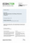 Research paper thumbnail of New Developments in the Study of Economic Integration