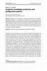 Research paper thumbnail of Academic knowledge production and prefigurative politics