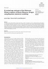 Research paper thumbnail of A high-precision age estimate of the Holocene Plinian eruption of Mount Mazama, Oregon, USA