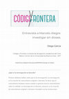 Research paper thumbnail of Entrevista a Marcelo Alegre: investigar sin dioses