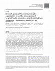 Research paper thumbnail of Network approach to understanding the organization of and the consequence of targeted leader removal on an end-oriented task