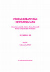 Research paper thumbnail of PRODUK KREATIF DAN KEWIRAUSAHAAN