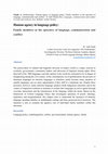 Research paper thumbnail of Human agency in language policy