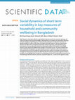 Research paper thumbnail of Social dynamics of short term variability in key measures of household and community wellbeing in Bangladesh