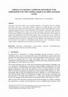 Research paper thumbnail of Influence of a function's coefficients and feedback of the mathematical work when reading a graph in an online assessment system