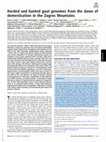 Research paper thumbnail of "Herded and hunted goat genomes from the dawn of domestication in the Zagros Mountains". Daly et al.