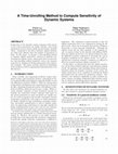 Research paper thumbnail of A Time-Unrolling Method to Compute Sensitivity of Dynamic Systems