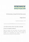 Research paper thumbnail of Entrevista a Jose Emilio Burucúa