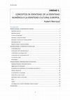 Research paper thumbnail of HANDOUT UNIDAD 1. CONCEPTOS DE IDENTIDAD 2019-