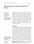 Research paper thumbnail of Experimental Pharmacological Management of Psoriasis