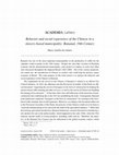 Research paper thumbnail of Behavior and social experience of the Chinese in a slavery-based municipality: Bananal, 19th Century