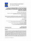 Research paper thumbnail of Floating and Stability Effect on Fish Feed Pellets Using Different Concentration of Baobab Leaf Meal (Adansonia digitata