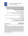 Research paper thumbnail of Growth and Survival of Nile Tilapia (Oreochromis niloticus, Linnaeus 1758) Fry Fed at Diffrerent Inclusion Levels of Wonderful Kola (Buchholzia coriacea) Seed Meal (BSM