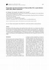 Research paper thumbnail of Preparation and characterisation of Cibacron Blue F3GA poly(ethylene) hollow-fibre affinity membranes