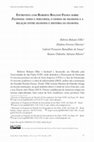 Research paper thumbnail of Entrevista com Roberto Bolzani Filho sobre Filosofia: temas e percursos, o ensino de filosofia e a relação entre filosofia e história da filosofia