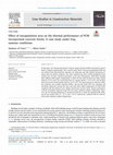 Research paper thumbnail of Effect of encapsulation area on the thermal performance of PCM incorporated concrete bricks: A case study under Iraq summer conditions