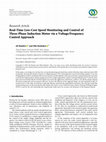 Research paper thumbnail of Real-Time Low-Cost Speed Monitoring and Control of Three-Phase Induction Motor via a Voltage/Frequency Control Approach