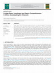 Research paper thumbnail of Foreign Direct Investment and Export Competitiveness in Africa: Investigating the Channels