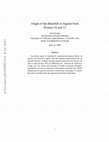 Research paper thumbnail of Origin of the Blueshift in Signals from Pioneer 10 and 11