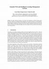 Research paper thumbnail of Semantic web and intelligent learning management Systems