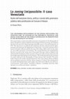 Research paper thumbnail of Lo zoning (im)possibile: Il caso Veneziano Analisi dell'evoluzione storica, politica e sociale della governance pubblica della prostituzione nel Comune di Venezia