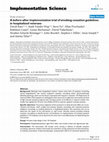 Research paper thumbnail of A before-after implementation trial of smoking cessation guidelines in hospitalized veterans