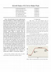 Research paper thumbnail of Growth Study of E.Coli in Shake Flask