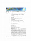 Research paper thumbnail of Genetic and environmental effects on age at first farrowing in sows in southeastern Brazil