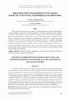 Research paper thumbnail of Bireylerin Örgütsel Sessizlik Tutumlarında İş Doyumu ve Duygusal Tükenmişlik Algılarının Rolü