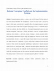 Research paper thumbnail of Rational Conceptual Conflict and the Implementation Problem