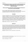 Research paper thumbnail of Estrategias De Paralelización De Metaheurísticas Aplicadas a Problemas De Localización De Instalaciones Parallelization Strategies for Metaheuristics Applied to Facilities Location Problems