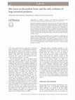 Research paper thumbnail of Bite traces on dicynodont bones and the early evolution of large terrestrial predators: Bite traces on dicynodonts