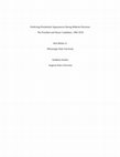 Research paper thumbnail of Predicting Presidential Appearances During Midterm Elections: The President and House Candidates, 1982-2010