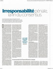 Research paper thumbnail of Anne Chemin, "Irresponsabilité pénale, la fin du consensus", Le Monde 18 sept.