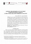 Research paper thumbnail of Assesing the Determinantts of Firms’ Competitiveness in Greece: A Structural Equation Modeling Analysys