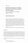 Research paper thumbnail of (Carr, 2021) Reframing the question of correlation between the local linguistic population and urban signage: The case of Spanish in the Los Angeles linguistic landscape