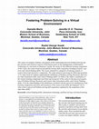 Research paper thumbnail of Fostering Problem-Solving in a Virtual Environment