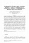 Research paper thumbnail of Environmental and social impact assessment procedural steps that underpin conflict identification: Reference to renewable energy resource development in Kenya