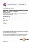 Research paper thumbnail of Illness-related suffering and need for palliative care in Rohingya refugees and caregivers in Bangladesh: A cross-sectional study