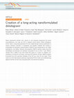 Research paper thumbnail of Creation of a long-acting nanoformulated dolutegravir