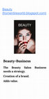 Research paper thumbnail of Beauty Salon Businesses