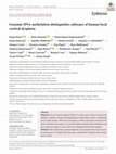 Research paper thumbnail of Genomic DNA methylation distinguishes subtypes of human focal cortical dysplasia