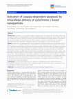 Research paper thumbnail of Activation of caspase-dependent apoptosis by intracellular delivery of cytochrome c-based nanoparticles