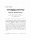 Research paper thumbnail of Bayesian Hierarchical Spatio-Temporal Analysis of fMRI Data: A Case Study